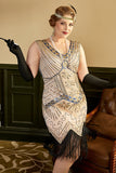 Paillet Royal Blue Plus Size 1920'erne Flapper Kjole