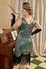 Indlæs billede til gallerivisning Gatsby Fringed Flapper Kjole Brølende Plus Size 1920&#39;er Kjole
