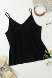 Sort solid cami