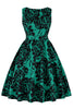 Indlæs billede til gallerivisning Vintage Hepburn stil trykt kjole