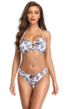 Spænde rem Print Bandeau Bikini