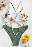 Blomsterprintet sommer bikini