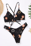 Blomsterprintet sommer bikini