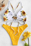 Blomsterprintet sommer bikini