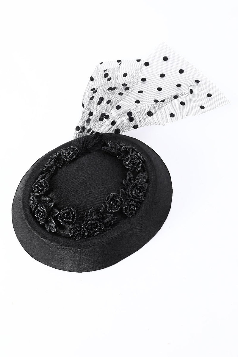 Indlæs billede til gallerivisning Sorte kvinder Halloween heks hat med applikationer