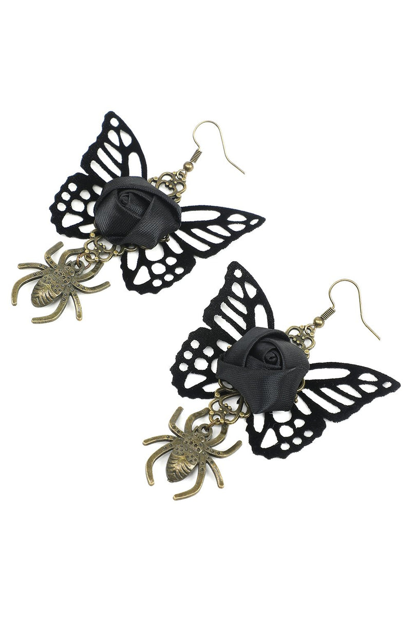 Indlæs billede til gallerivisning Halloween Spider Butterfly øreringe