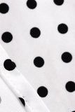 Halter Neck Blå Polka Dots Vintage Kjole med Rygløs