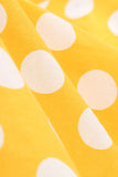 Halter Neck Blå Polka Dots Vintage Kjole med Rygløs