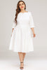 Indlæs billede til gallerivisning Hvid formel kjole i størrelse