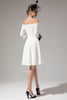 Indlæs billede til gallerivisning Off Soulder Hvid Midi kjole