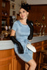 Indlæs billede til gallerivisning Lyseblå vintage 1960&#39;er kjole