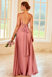 Blush Long Boho Brudepige Kjole