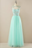 Beading Tulle Prom Kjole