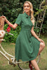Indlæs billede til gallerivisning Grøn Polka Prikker Vintage Sommer Kjole
