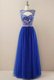 Beading Tulle Prom Kjole