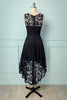 Indlæs billede til gallerivisning Mørkerød Plus Size Asymmetri Lace Party Dress