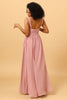 Indlæs billede til gallerivisning Smuk A Line Blush Long Brudepige kjole med split front