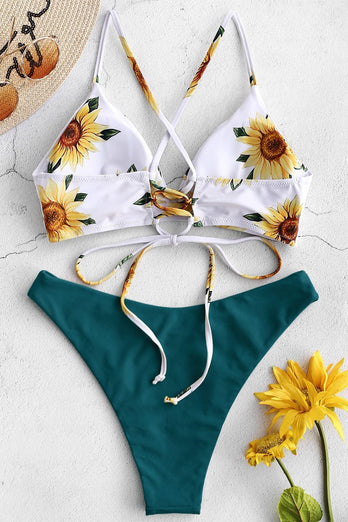 Blomsterprintet sommer bikini