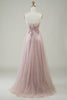 Indlæs billede til gallerivisning Blush Corset A-Line Long Prom Dress med blomster
